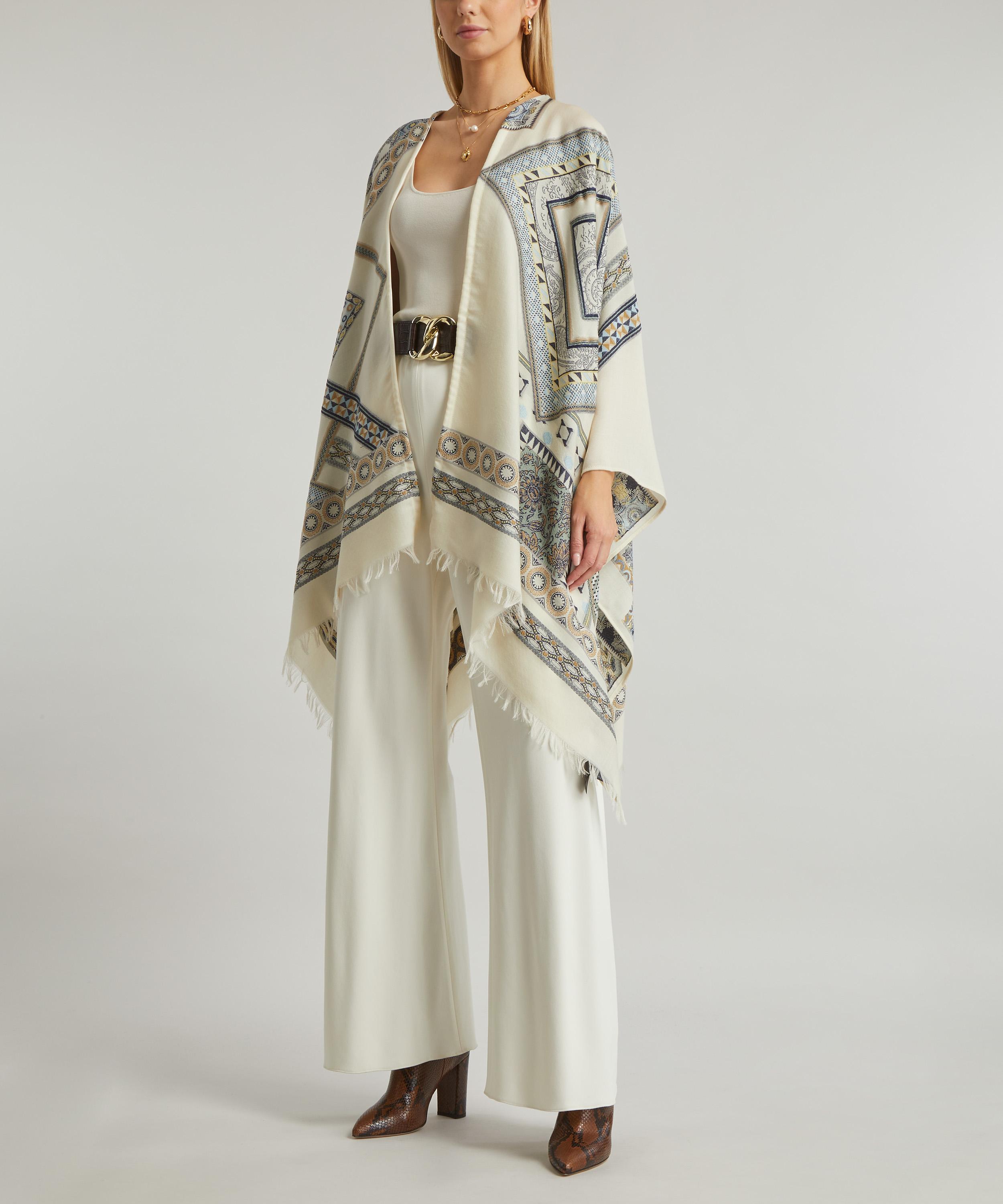 Etro - Mantella Abstract-Jacquard Cape image number 1