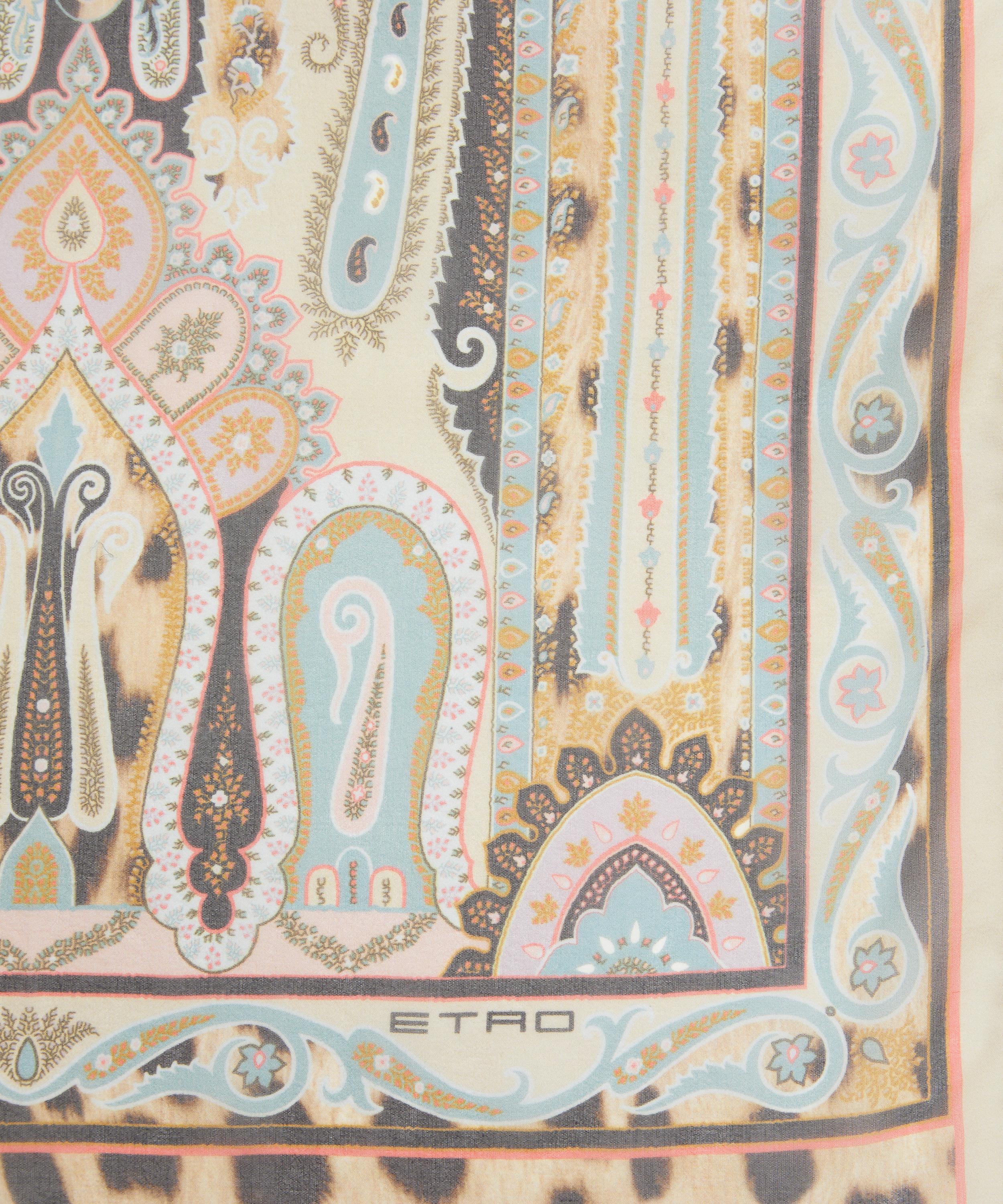 Etro - Sciarpa Calcutta Wool-Blend Scarf image number 2