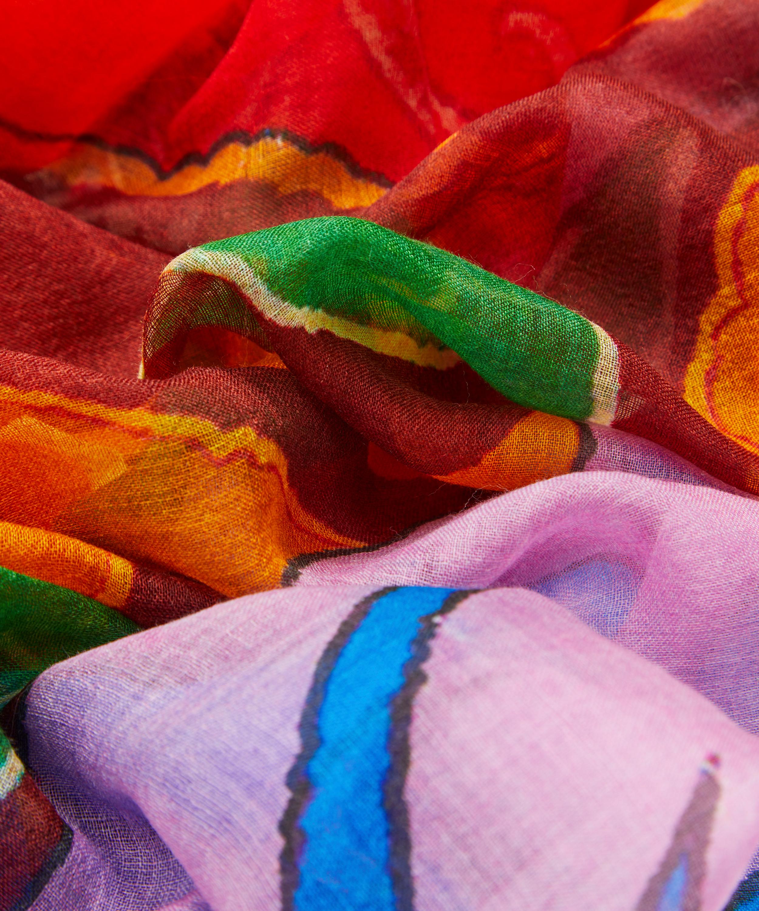 Etro - Archive Paisley Print Cashmere Scarf image number 2