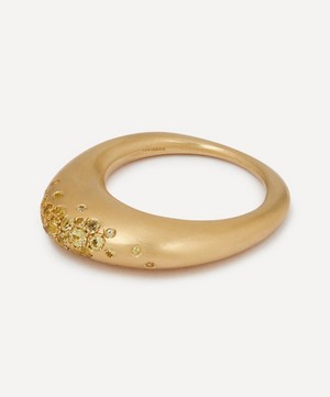 Nada Ghazal - 18ct Gold My Muse Urban Winter Sapphire Ring image number 2
