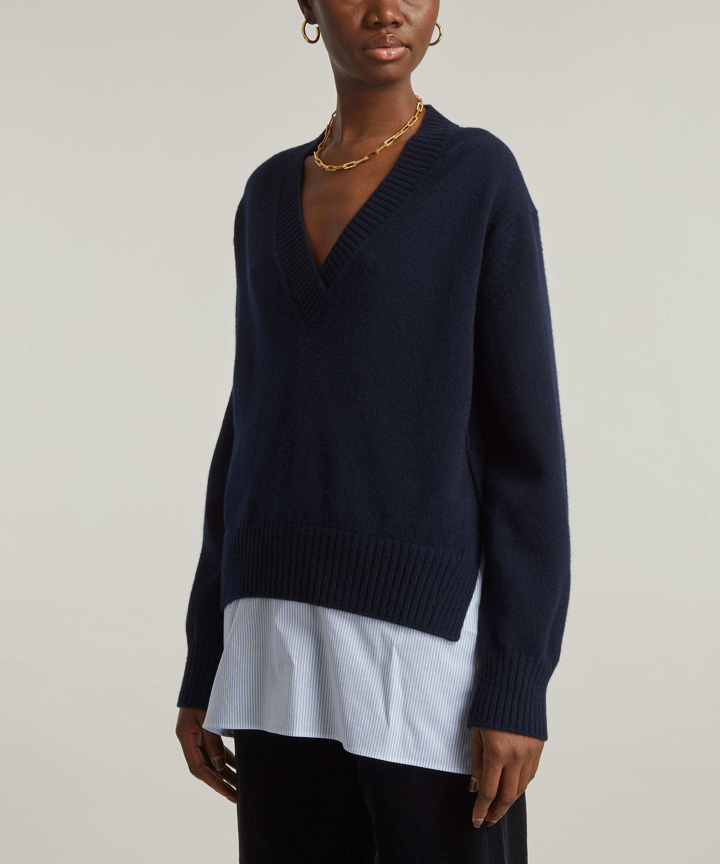 Paul Smith Mock Blouse V Neck Jumper Liberty