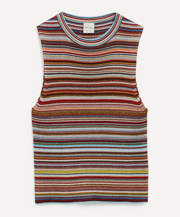 Paul Smith - Signature Stripe Knitted Vest Top image number null