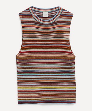 Paul Smith - Signature Stripe Knitted Vest Top image number 0
