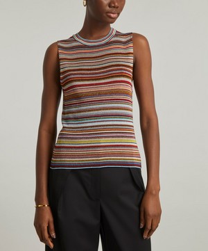 Paul Smith - Signature Stripe Knitted Vest Top image number 2
