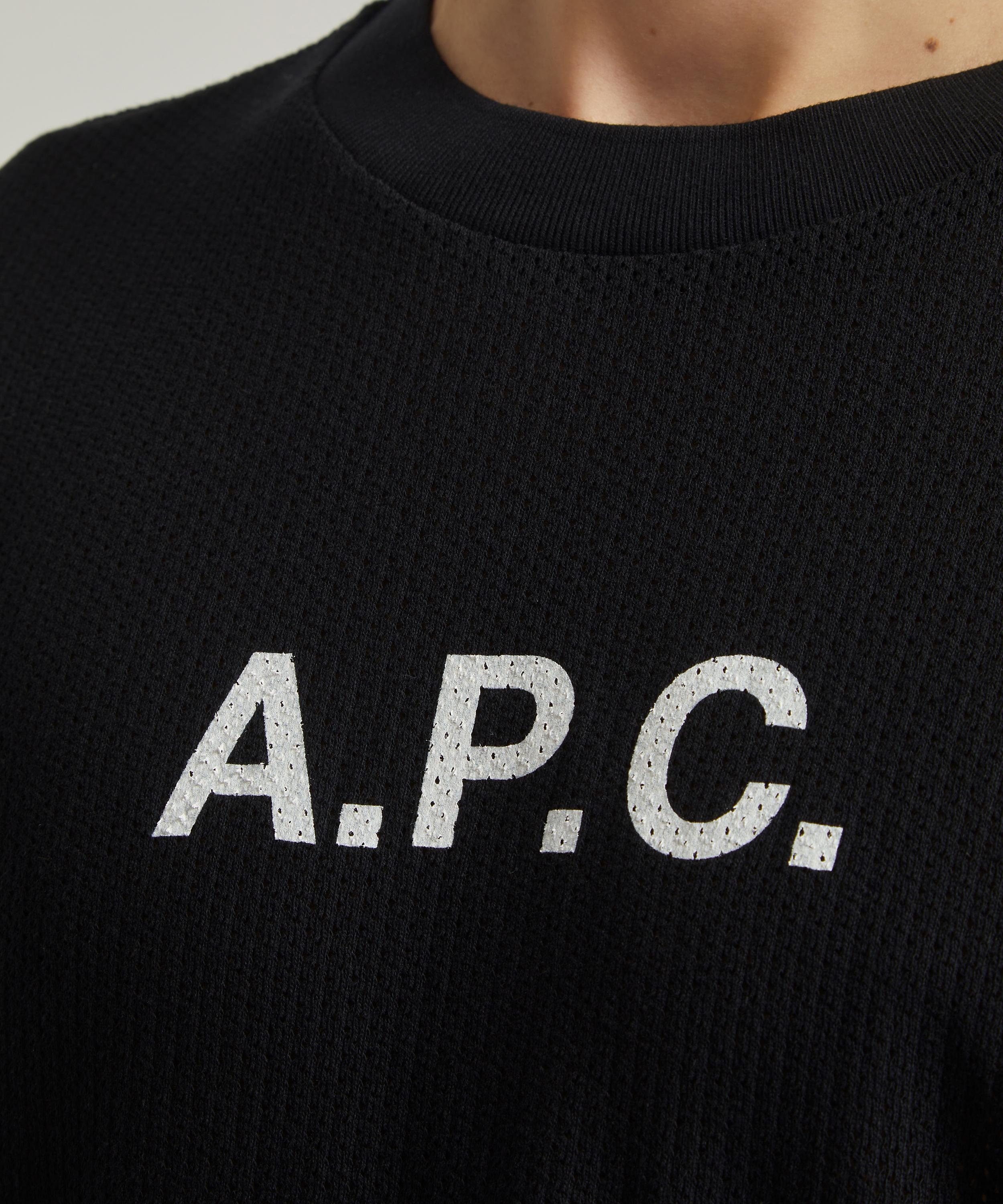 A.P.C. Moran Mesh Logo T-Shirt | Liberty