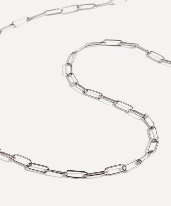 Annoushka - 14ct White Gold Mini Long Cable Chain Necklace