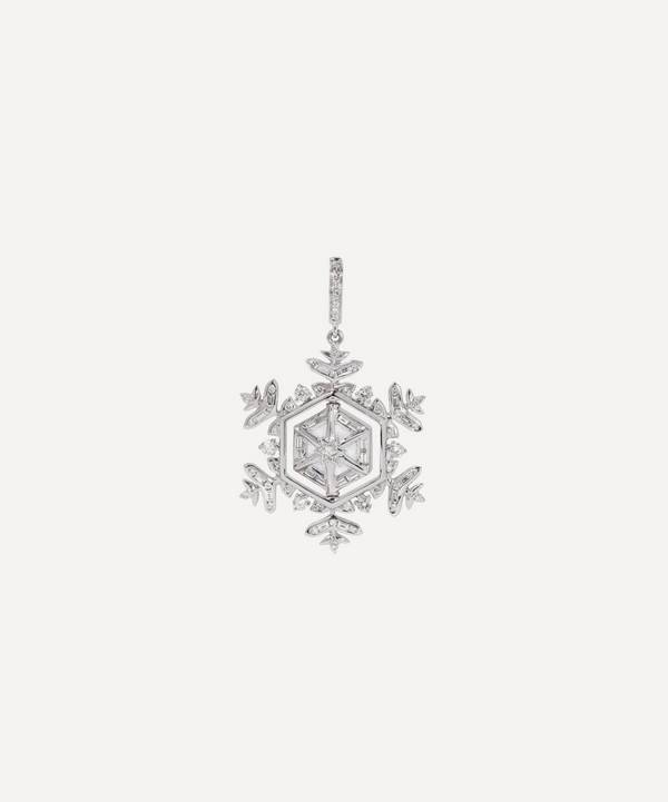 Annoushka - 18ct White Gold Spinning Snowflake Amulet image number 0