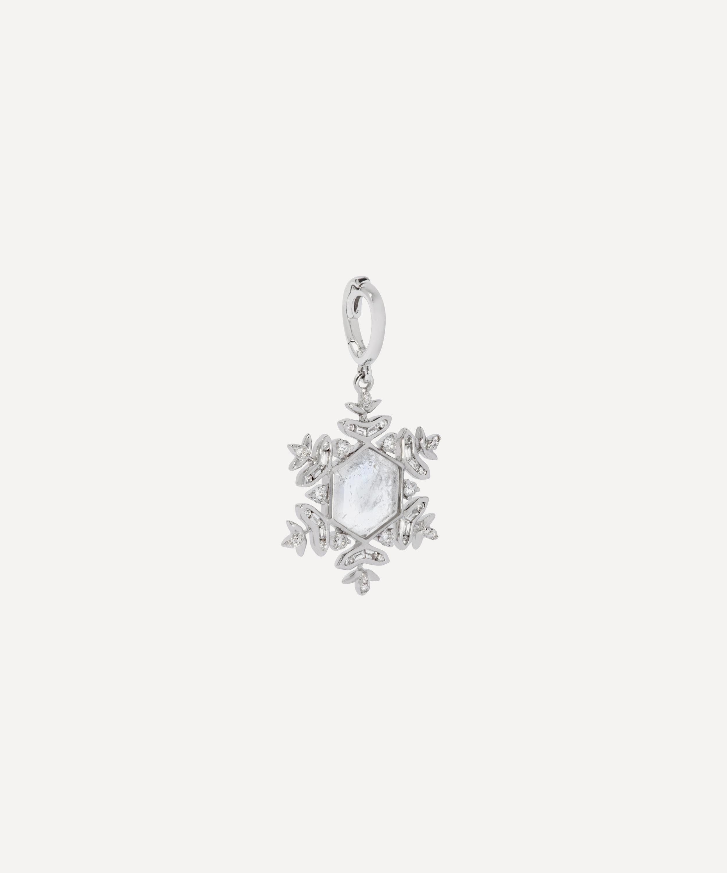 Annoushka - 18ct White Gold Snowflake Charm image number 1
