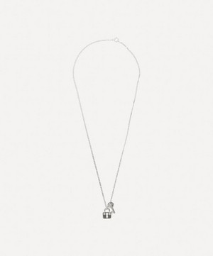 Alec Doherty - Sterling Silver Lock & Key Pendant Necklace image number 2