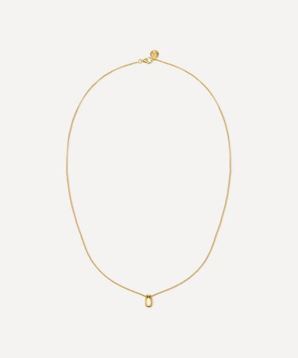 By Pariah - 14ct Gold-Plated Vermeil Silver Mini Curve Pendant Necklace