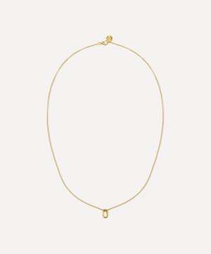 By Pariah - 14ct Gold-Plated Vermeil Silver Mini Curve Pendant Necklace image number 0