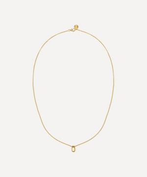 By Pariah - 14ct Gold-Plated Vermeil Silver Mini Curve Pendant Necklace image number 0