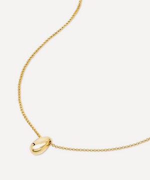 By Pariah - 14ct Gold-Plated Vermeil Silver Mini Curve Pendant Necklace image number 1