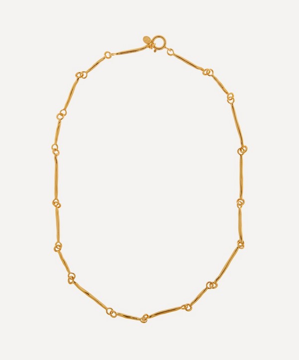 By Pariah - 14ct Gold-Plated Vermeil Silver Twig Chain Necklace image number null