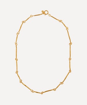 By Pariah - 14ct Gold-Plated Vermeil Silver Twig Chain Necklace image number 0