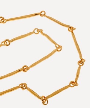 By Pariah - 14ct Gold-Plated Vermeil Silver Twig Chain Necklace image number 1