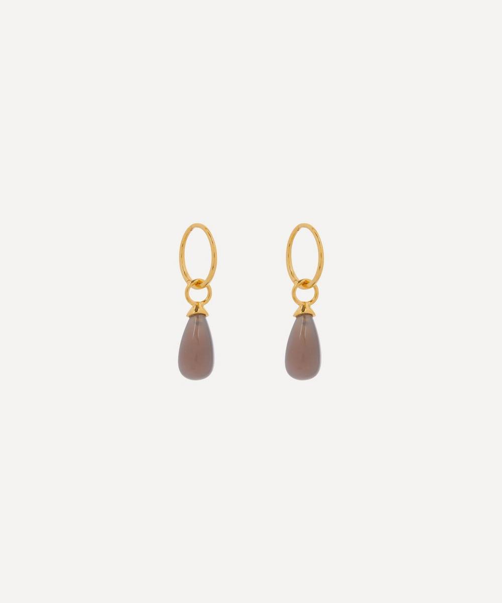By Pariah - 14ct Gold-Plated Vermeil Silver Beady Spring Drop Earrings