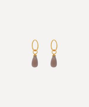 14ct Gold-Plated Vermeil Silver Beady Spring Drop Earrings
