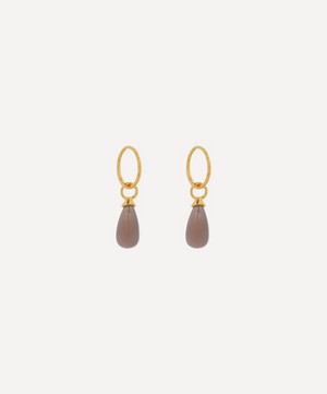 By Pariah - 14ct Gold-Plated Vermeil Silver Beady Spring Drop Earrings image number 0