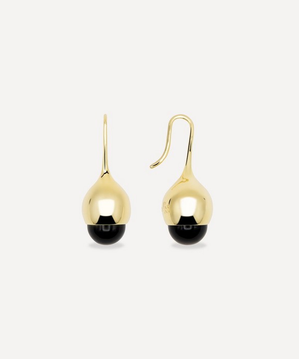 By Pariah - 14ct Gold-Plated Vermeil Silver Dewdrop Earrings image number null