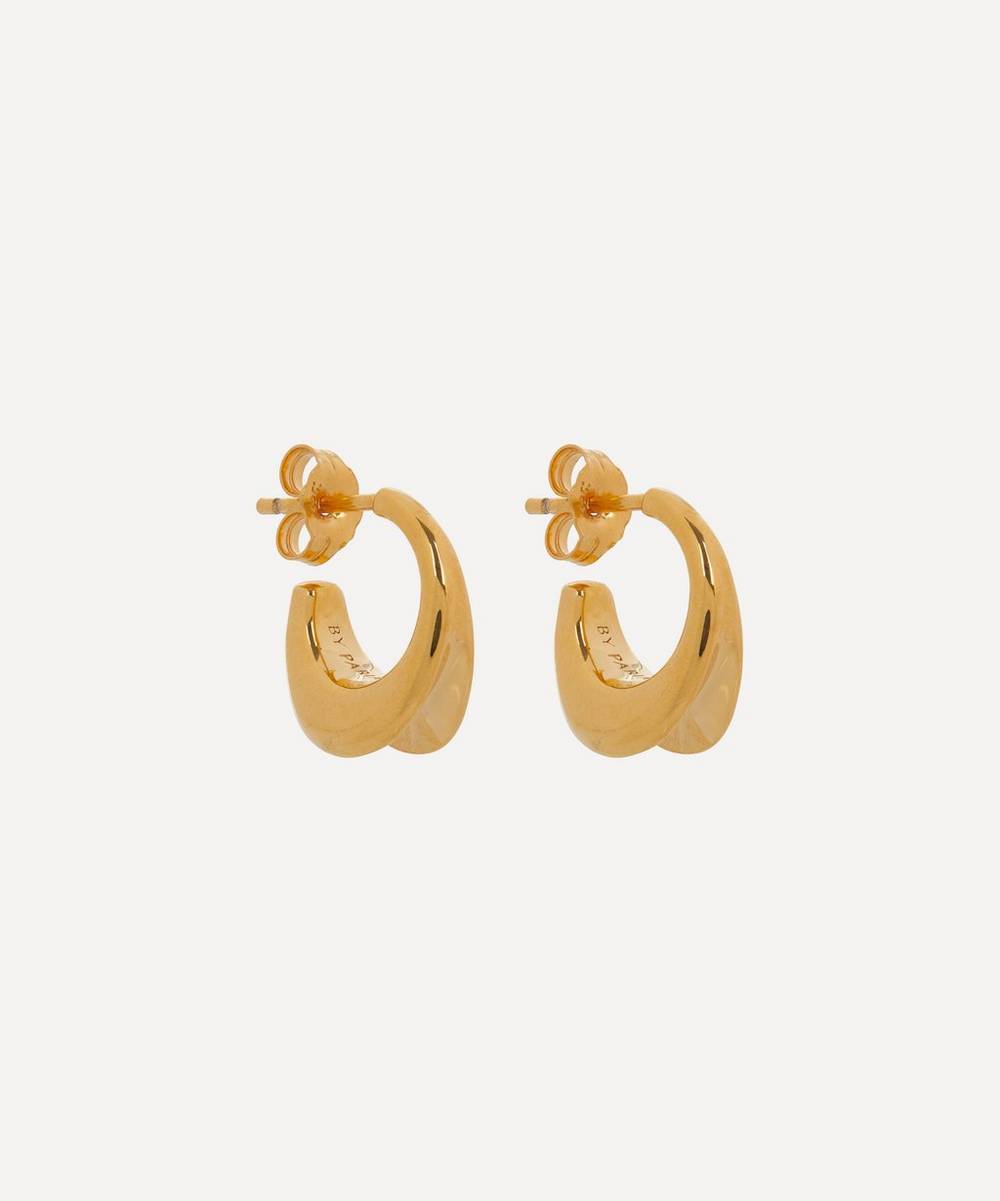 By Pariah - 14ct Gold-Plated Vermeil Silver Mini Huggie Hoop Earrings