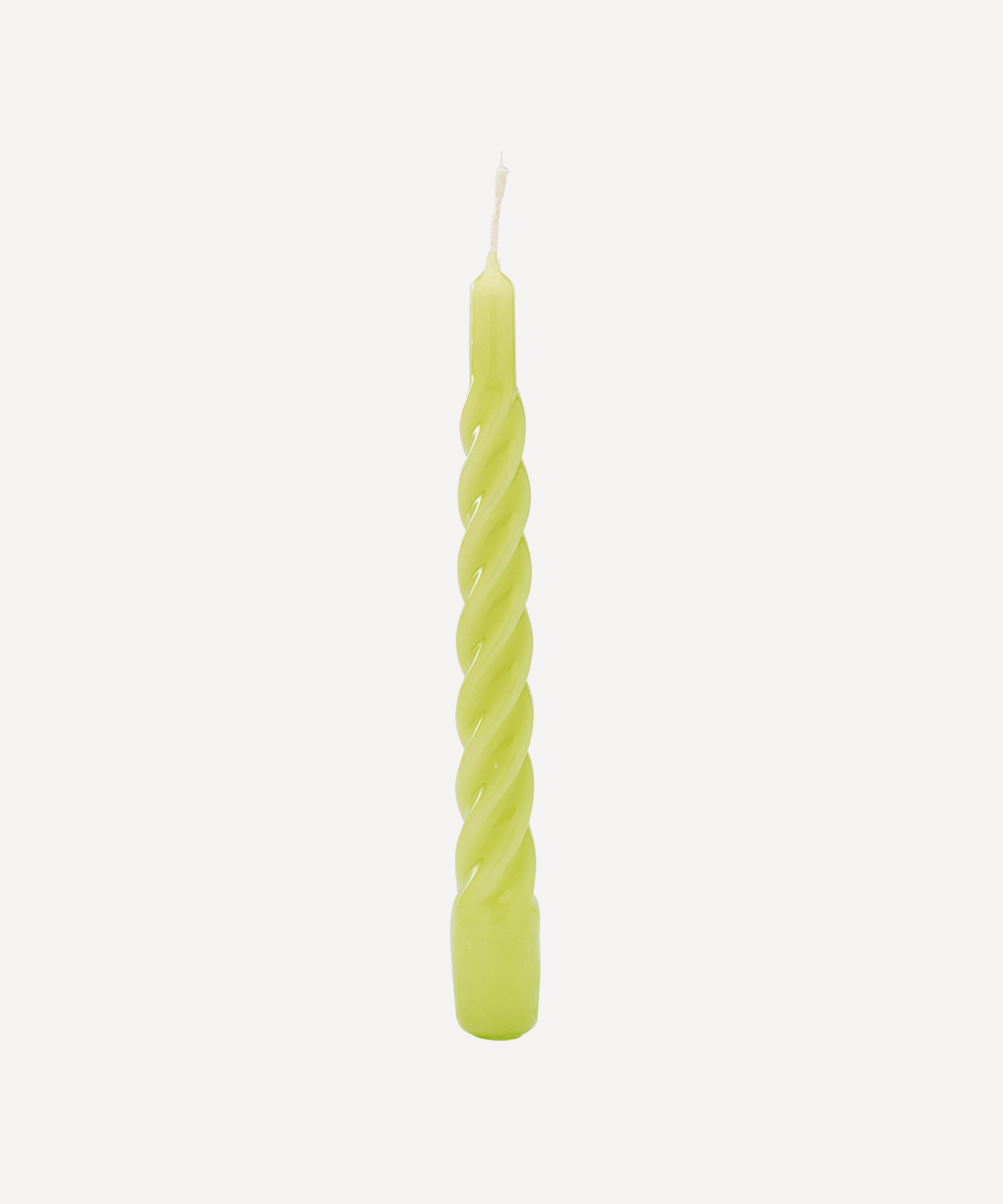 Anna + Nina - Seafoam Green Twisted Candles Set of Six image number 2