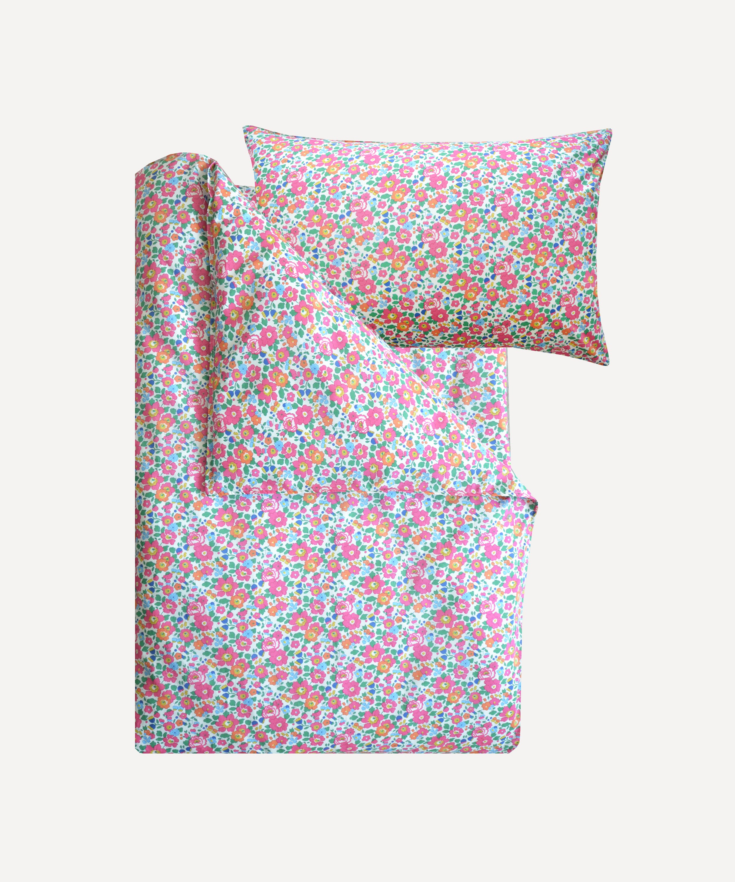 Coco & Wolf - Betsy Deep Pink Single Duvet Cover Set image number 1