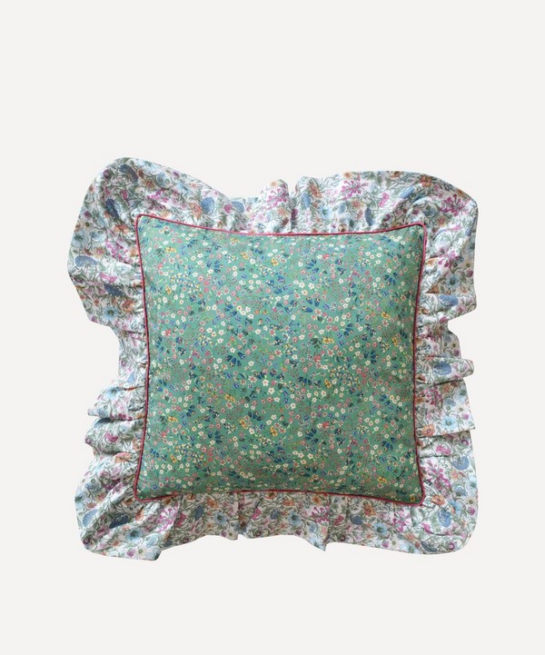 Coco & Wolf - Donna Leigh and Rachel Piped Ruffle Square Cushion image number null