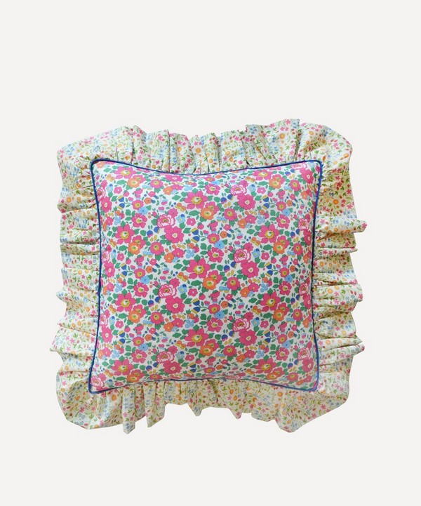 Coco & Wolf - Betsy and Little Mirabelle Piped Frill Square Cushion image number null