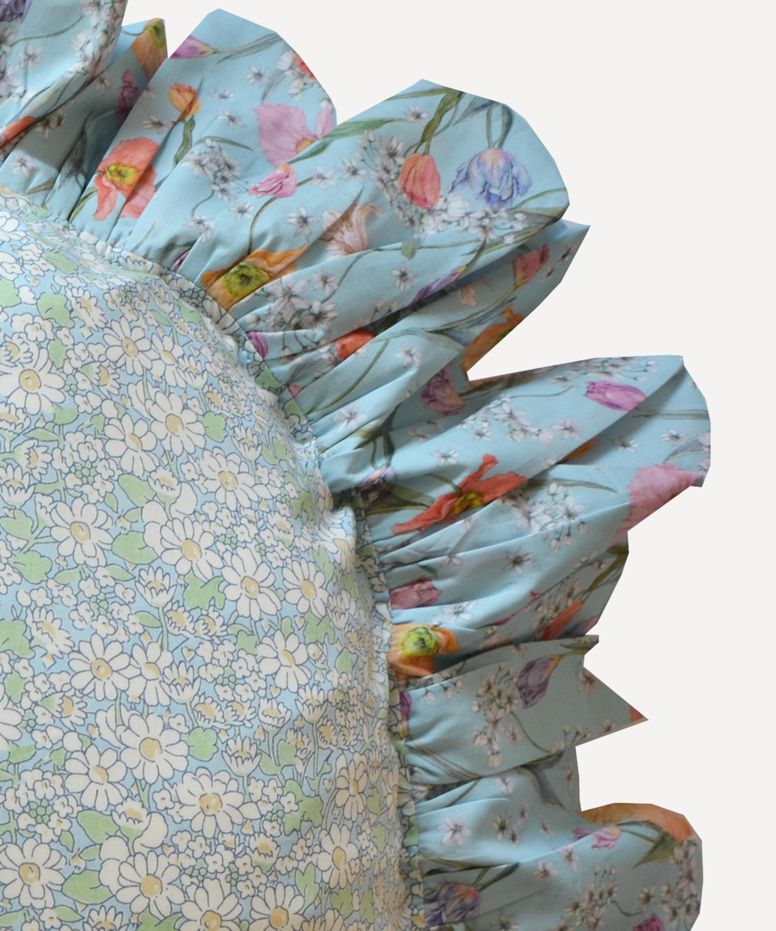 Coco & Wolf - Alice W and Spring Blooms Scallop Frill Circle Cushion image number 1