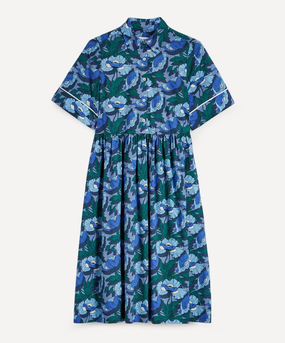Liberty - Butterfield Poppy Tana Lawn™ Cotton Short-Sleeve Shirt Dress