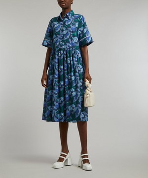 Liberty - Butterfield Poppy Tana Lawn™ Cotton Short-Sleeve Shirt Dress image number 1