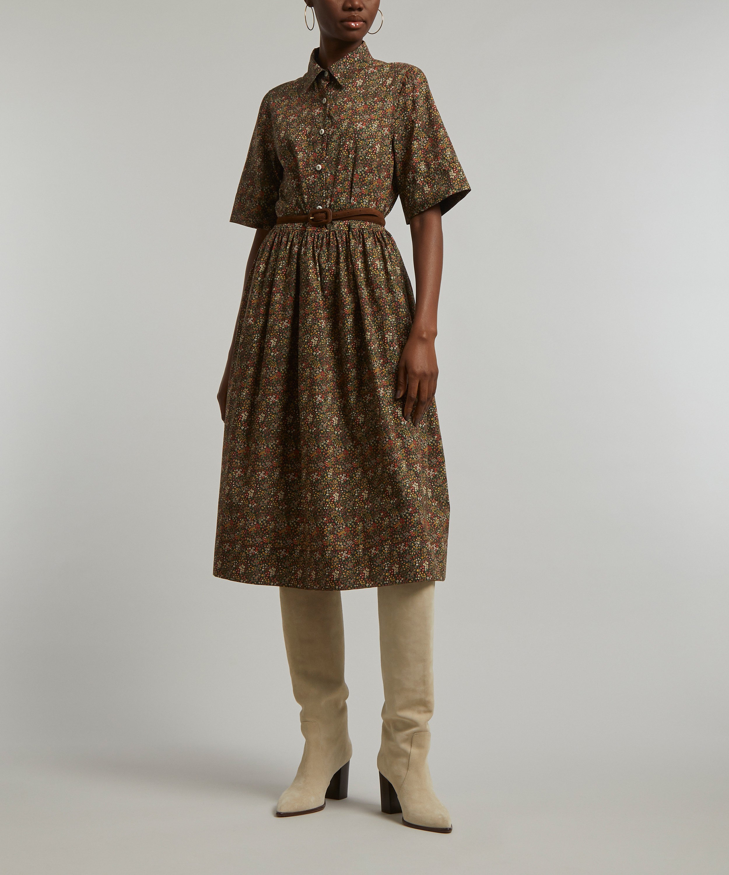 Liberty - Cooper Dance Tana Lawn™ Cotton Short-Sleeve Shirt Dress image number 2