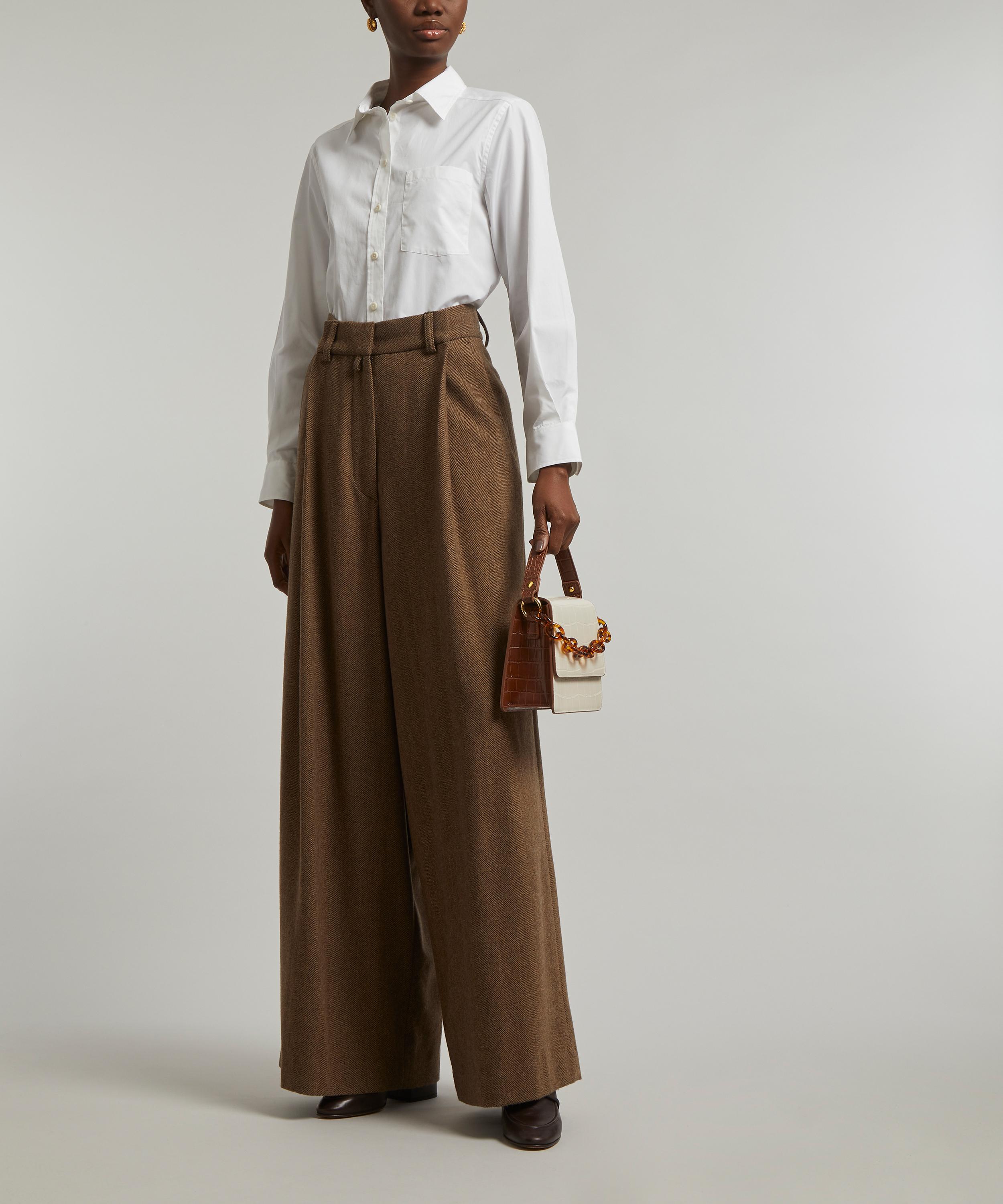 Liberty - White Relaxed Cotton Poplin Shirt image number 1