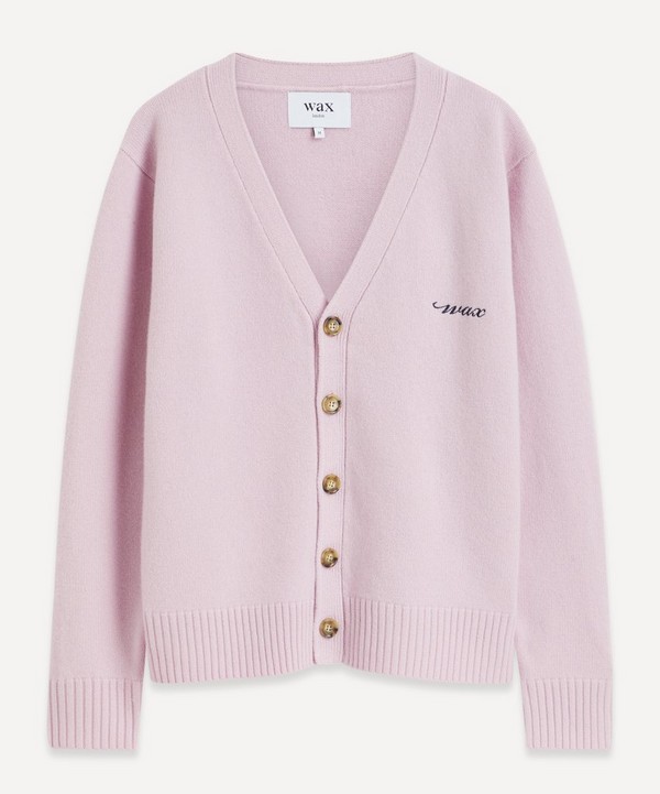 Wax London - Schill Pink Logo Cardigan image number null