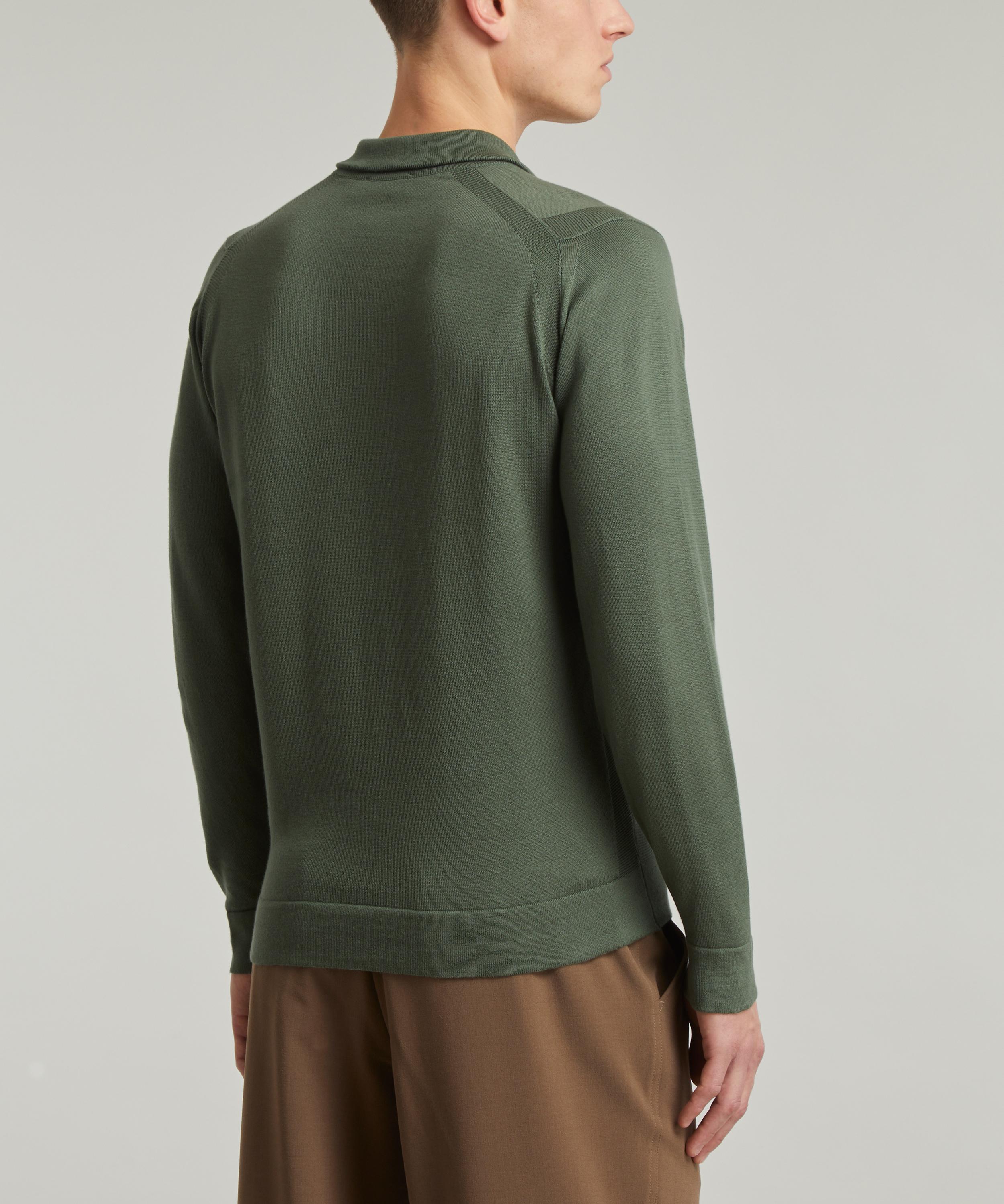 John Smedley Letterford Half-Zip Knitted Pullover | Liberty John Smedley Letterford Half-Zip Knitted Pullover | Liberty