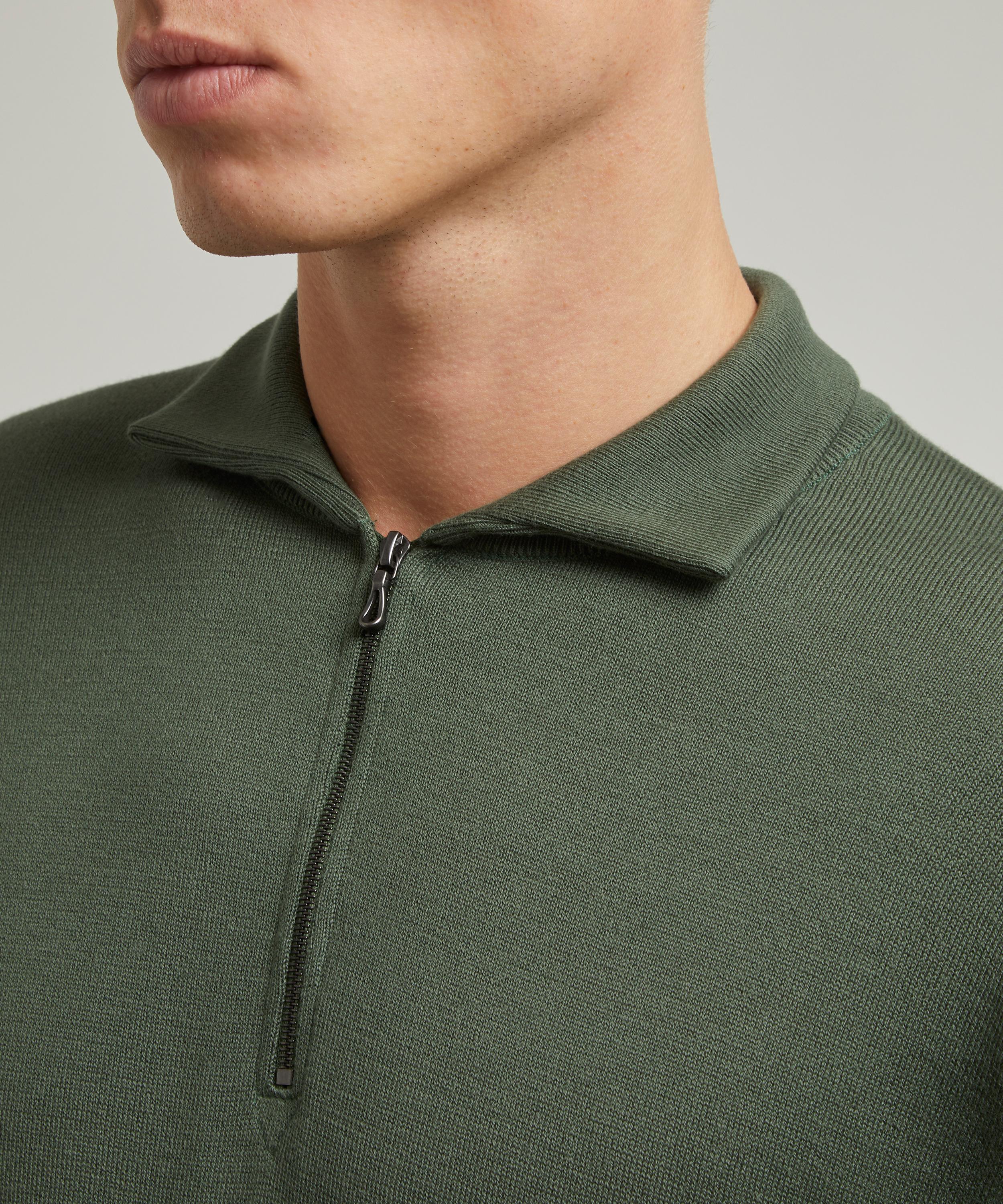 John Smedley Letterford Half-Zip Knitted Pullover | Liberty John Smedley Letterford Half-Zip Knitted Pullover | Liberty