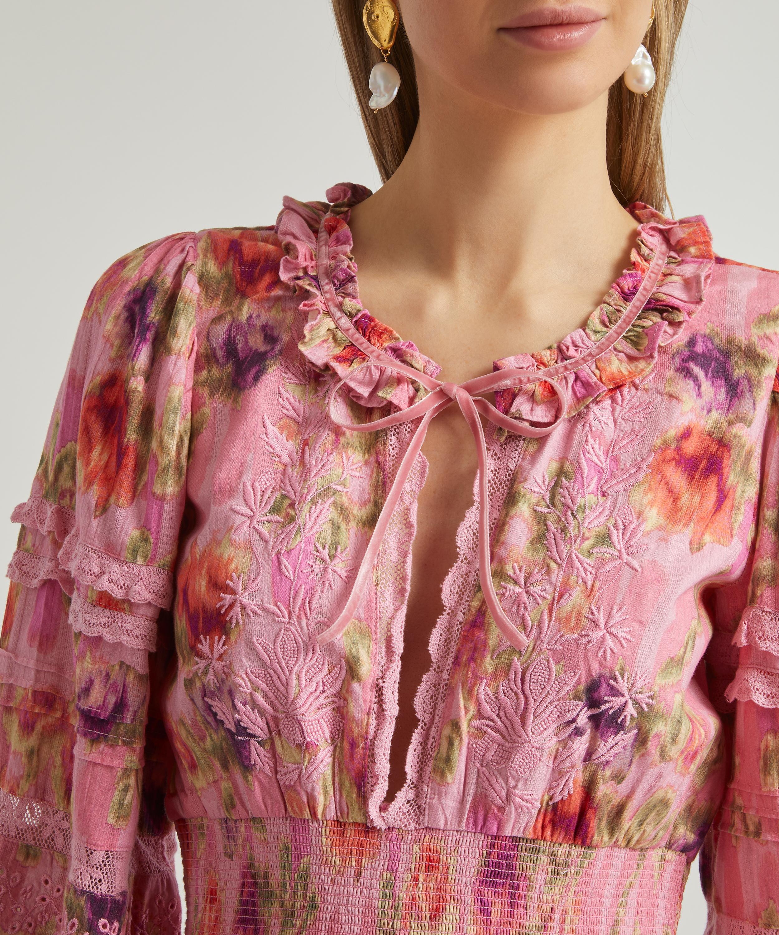 LoveShackFancy - Clarkie Mini-Dress image number 4