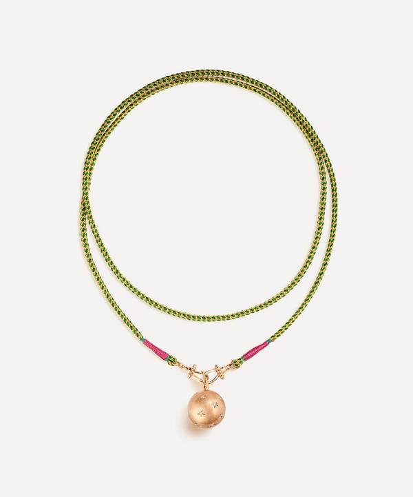 Marie Lichtenberg - 18ct Rose Gold Heartbeat Orb Pendant Necklace
