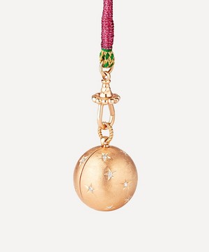 Marie Lichtenberg - 18ct Rose Gold Heartbeat Orb Pendant Necklace image number 1