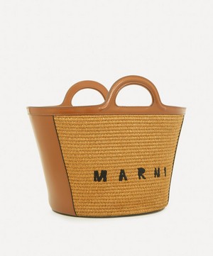 Marni - Tropicalia Small Leather and Raffia Bag image number 1