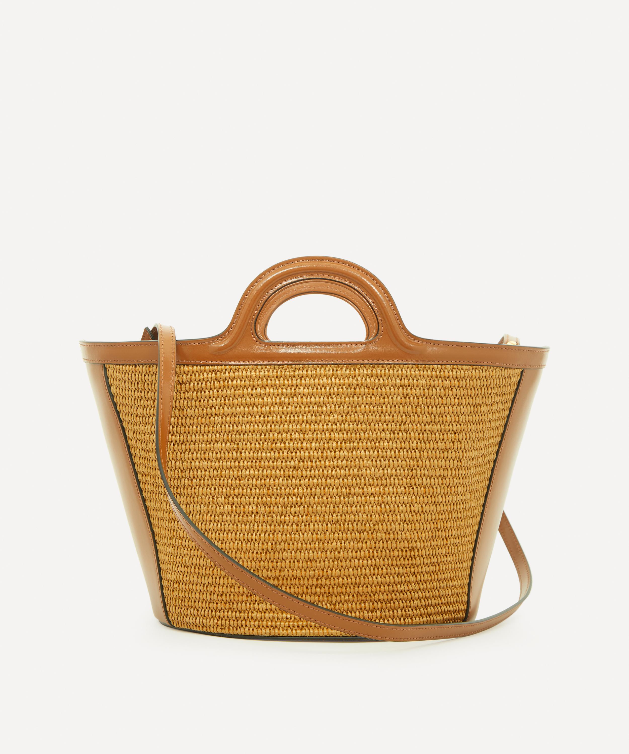 Marni - Tropicalia Small Leather and Raffia Bag image number 2