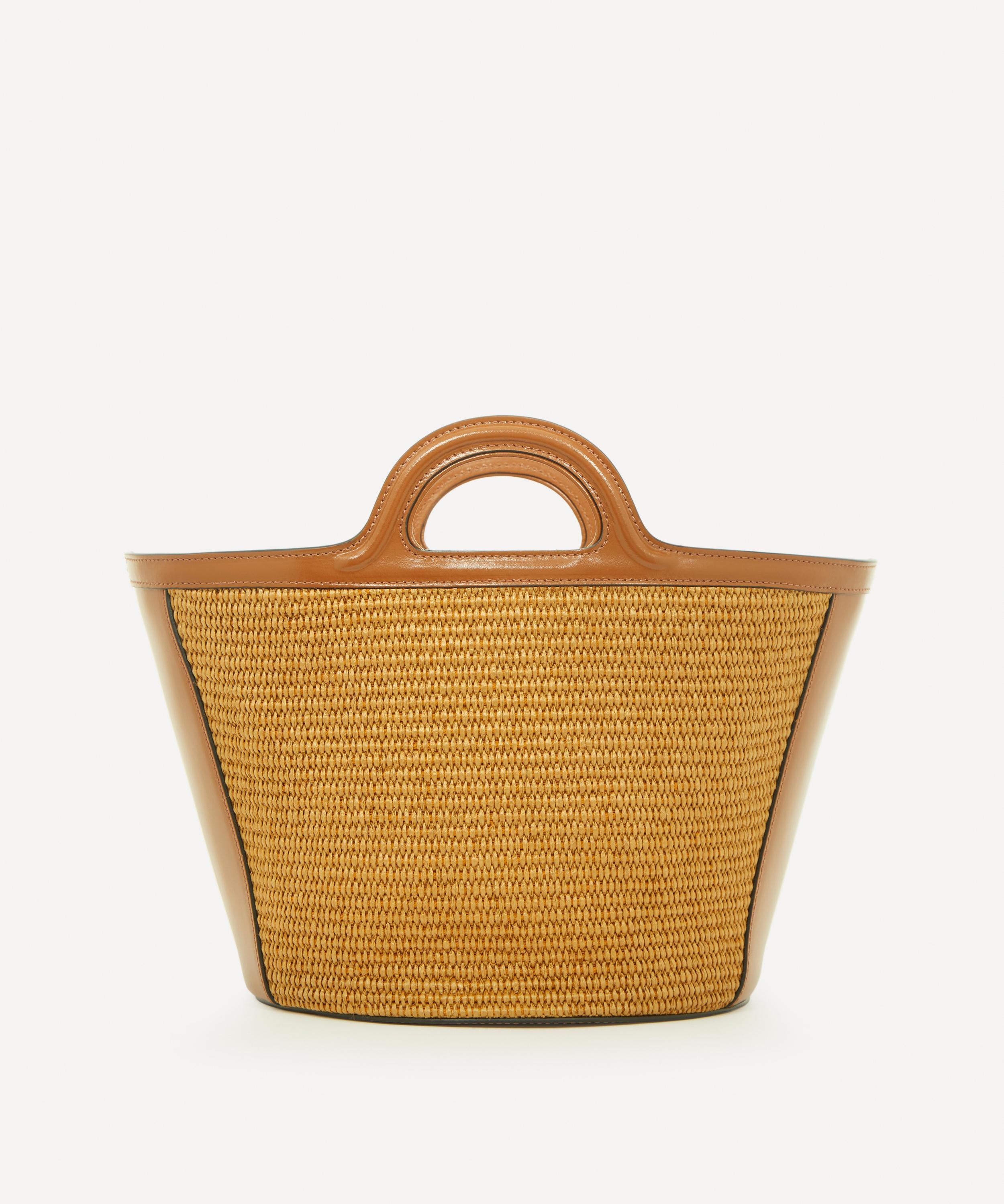 Marni - Tropicalia Small Leather and Raffia Bag image number 3