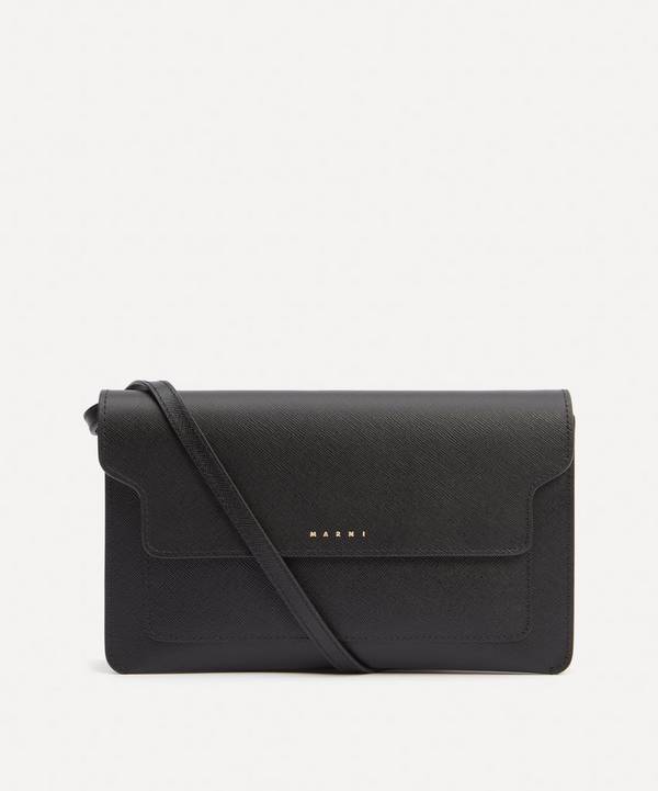 Marni - Trunk Saffiano Leather Clutch Bag image number 0