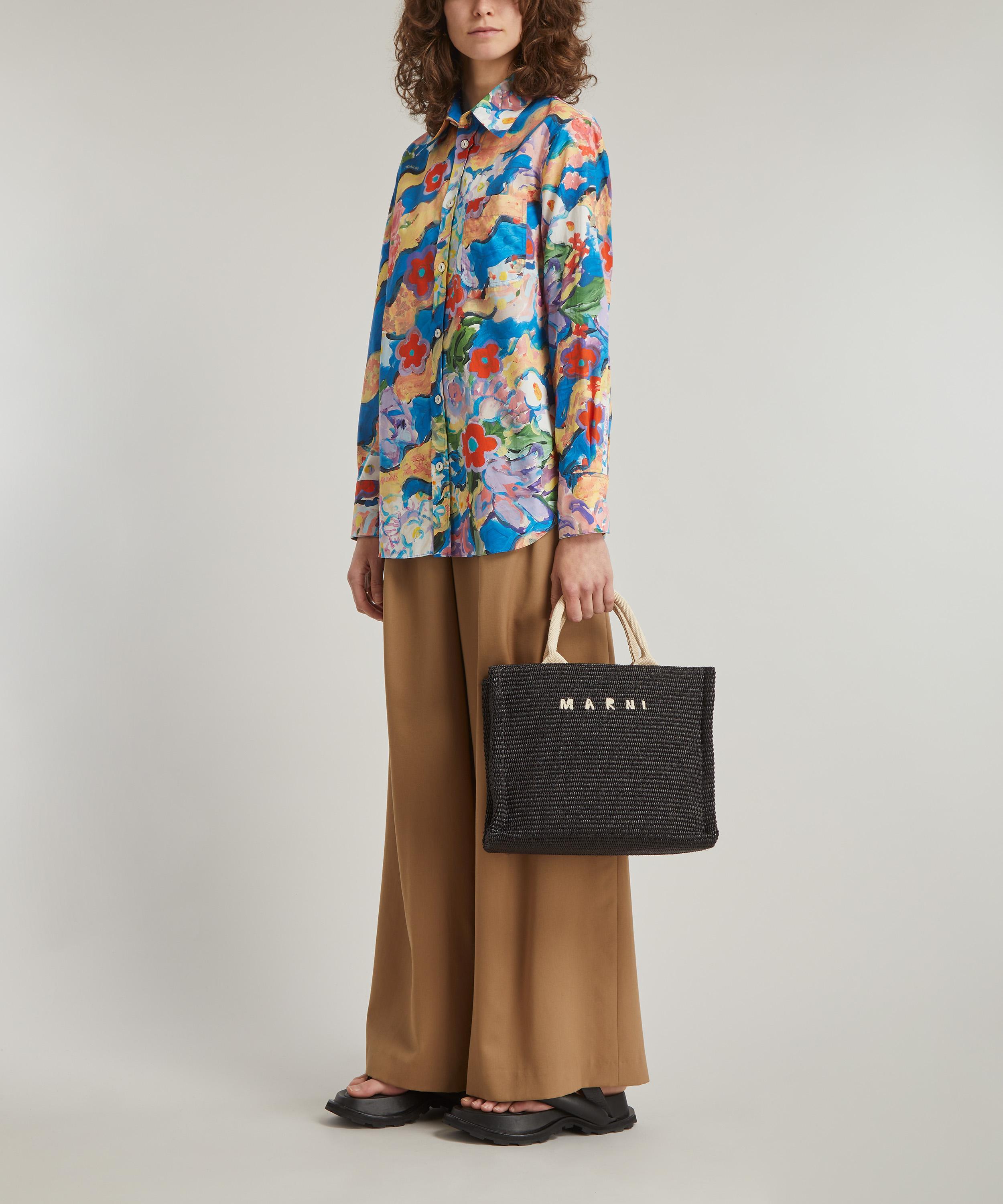 Marni - Small Raffia Tote Bag image number 2