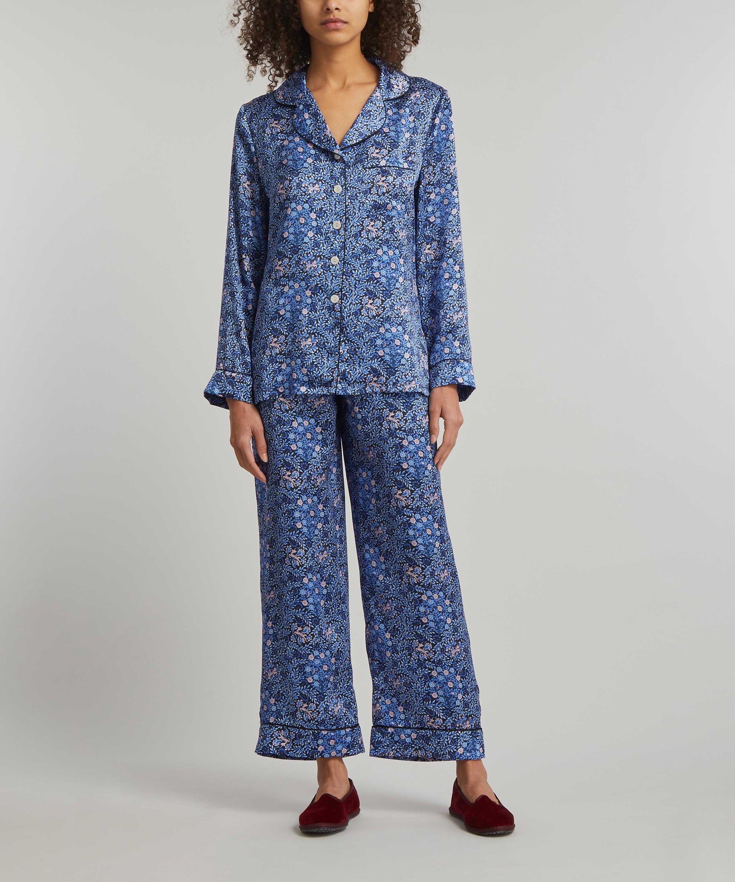Liberty - Sonny's Tree Silk Satin Pyjama Set image number 1