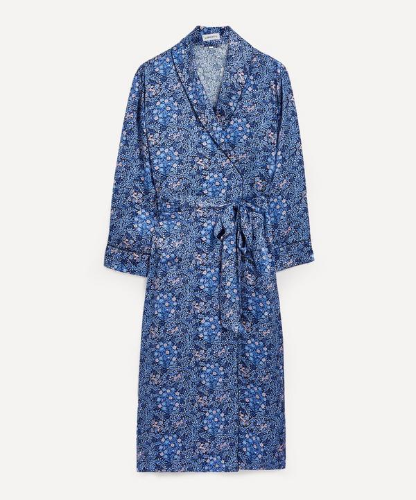 Liberty - Sonny's Tree Silk Satin Long Robe image number null