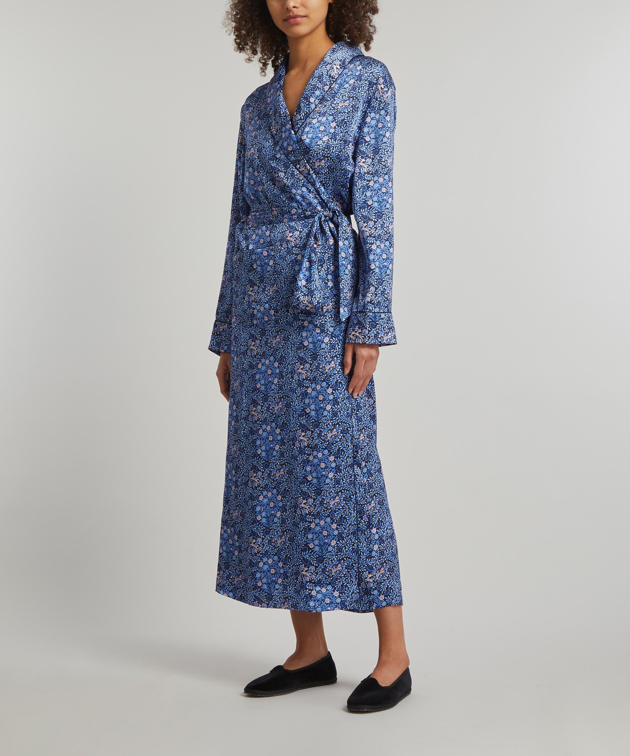 Liberty - Sonny's Tree Silk Satin Long Robe image number 1