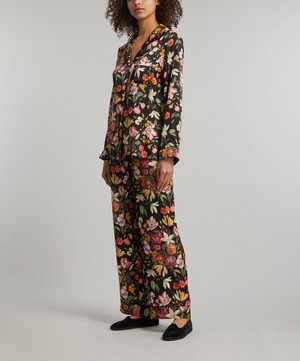 Liberty - Stately Bouquet Silk Satin Pyjama Set image number 1