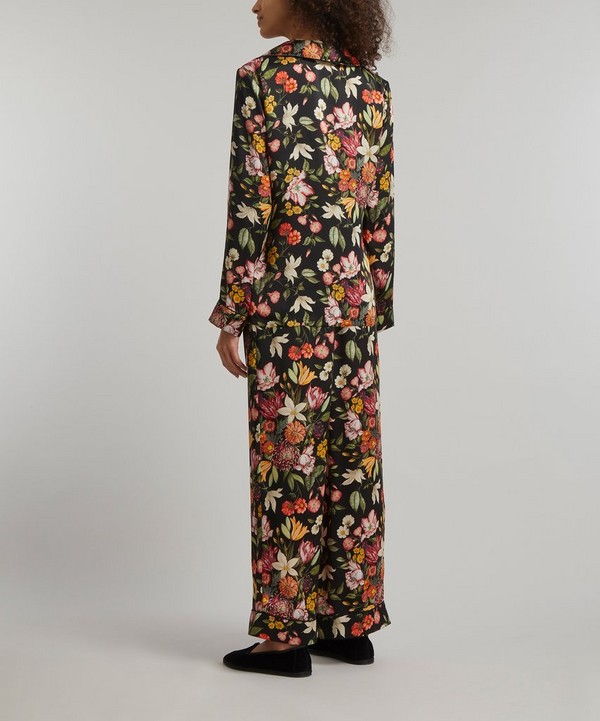Liberty - Stately Bouquet Silk Satin Pyjama Set image number 3